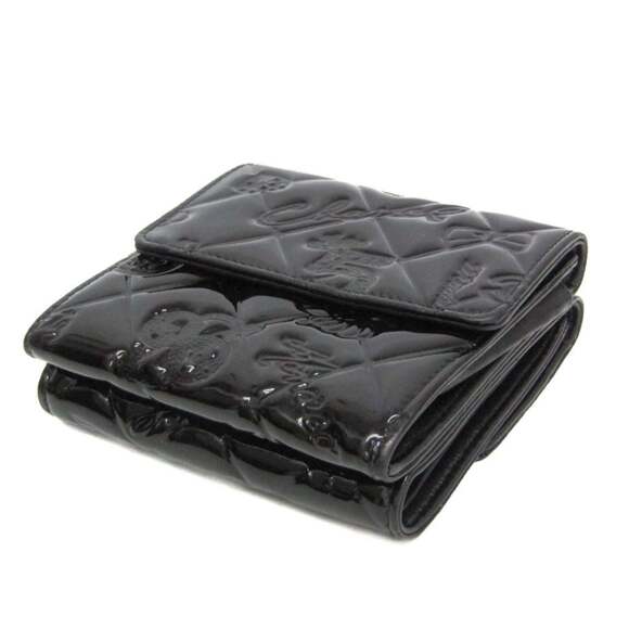 CHANEL Authentic Black Leather Wallet